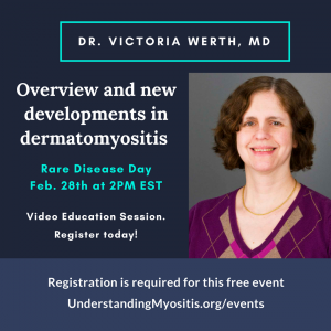 Dr. Victoria Werth, MD, joins MSU for online video session,Overview and new developments in dermatomyositis
