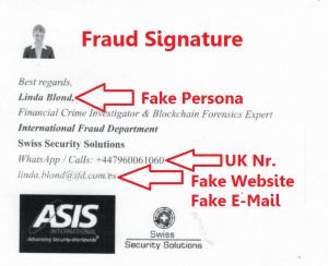 Fake Persona with Fake Number and Fake Website