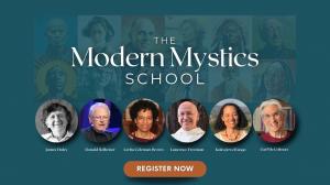 Graphic flyer for Modern Mystics School