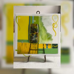 Fused Glass Spring Art