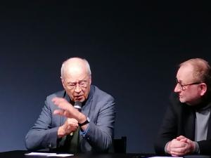 Peter Marboe and Herbert Arlt at the 32 Soyfer Symposion 21.11.2023 in Vienna