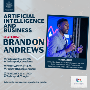Brandon Andrews AI Event Series in Morocco Flyer with Selected Events