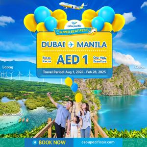 Cebu Pacific's AED1 3.3 Seat Fest Seat Sale