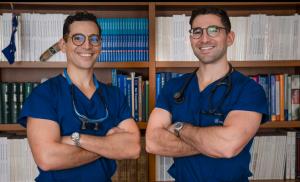 Doctors Asi and Eric Peretz, at their beautiful clinic