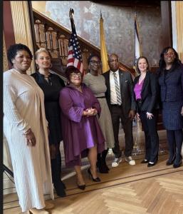 Mayor Ras Baraka and First Lady Linda Baraka and Newark Women Moving Forward Partners