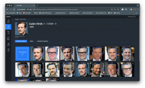 Axle AI Platform - face recognition training  - MAM video search