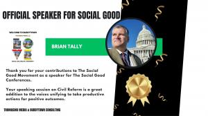 Brian Tally, Marine Veteran, Tally Bill, Certified Speaker for Social Good for Civil Reform