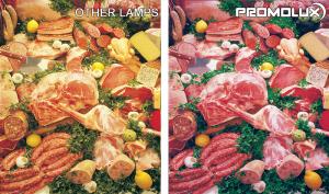 Exhibición de carne fresca de Promolux: Calidad y frescura destacadas en cada corte. ¡Experimenta la diferencia con Promolux!"
