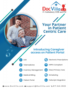 EMR with patient portal and caregiver