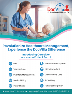 EMR EHR Practice Management for independent medical practices with Caregiver access on patient portal