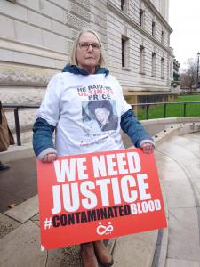 Denise Turton whose son died in the Infected Blood Scandal