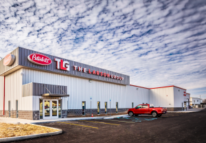 TLG Peterbilt semi-truck dealership in Evansville, Indiana.