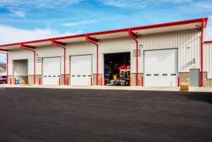 TLG Peterbilt dealership truck service bays.