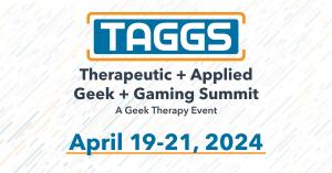 TAGGS event logo and date.