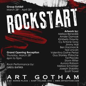 Rockstart - Join us for the Grand Opening Reception on Thursday, March 28 from 6 pm - 9pm with a special performance by Greg Bankss