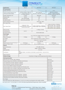 CW Transmitter Options Data-Sheet