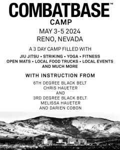 Flyer for the Combat Base Camp in Reno, NV