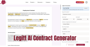 Legitt AI Contract Generator,