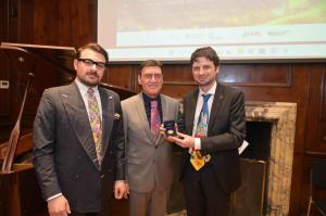 John Viola Basil Russo and Davide Ippolito with Ttalian reputation Award