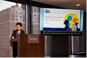 NYWF President Ana L. Oliveira at the Ford Foundation (Photo Credit: Gabriella Toth for LensFormative / New York Women’s Foundation (NYWF))
