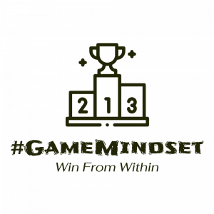 Logo for the #GameMindset podcast