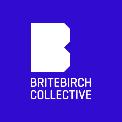 The BriteBirch Collective logo in blue.