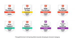 ThoughtFarmer G2 Spring 2024 awards - employee intranet