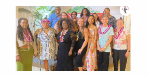 Volunteers and staff of What Makes You Feel Beautiful community based organization on Maui