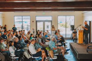 Wayne Murphy, Co-Founder and Partner at Hatch Blue, speaking at Hawai'i Accelerator Launch 2023