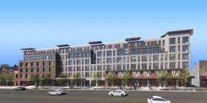 Rendering of The Forte at 95 Anderson Street in Hackensack, NJ. Designed by MVMK Architecture. 