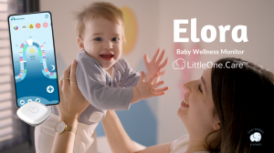 Inspired by parents’ smartwatch tech, Elora uses AI to track crying sounds, sleep patterns, moods, and development-supporting activities such as tummy time, feeding, nutrition, playing time, engaging conversations with the baby, and key daily events direc