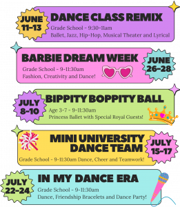 Summer dance camp lineup for 2024 3 day dance camps