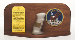 Remarkable flown Apollo 11 Command Module rotational hand controller grip, used onboard the 'Columbia' by Armstrong, Aldrin, and Collins