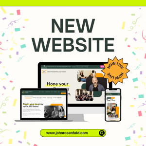 Celebrate the launch of our new website www.johnrosenfeld.com