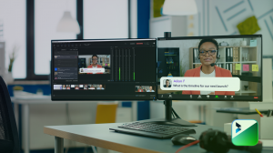 By combining live chat functionality with graphic overlays, Captivate's integration with Zoom and Teams helps create more engaging virtual experiences for participants, bridging the gap between virtual and in-person interactions.