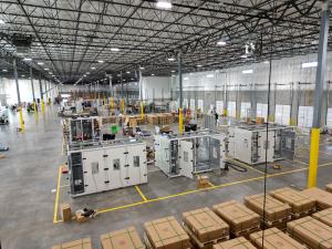 The interior of ELM MicroGrid | ELM Solar manufacturing and distribution facility