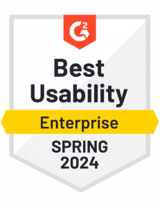 G2 Spring 2024 best usability badge
