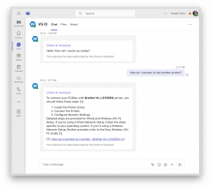 Add Microsoft SharePoint documents as part of your service desk chat solution