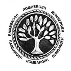 R-mb-rger Family Association logo showing the surname variations of Romberger, Ramberger, Rumberger, Rambarger, Rombarger, Rumbarger around a tree