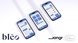 Three phones showing The Longevity AI app
