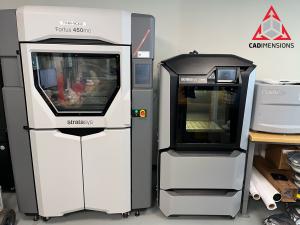 The Stratasys F370 3D Printer, donated by CADimensions for The DiLaura Inspiration and Design Lab at Le Moyne College.