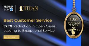 Premier BPO Wins Platinum Titan Award For Best Customer Service