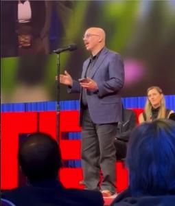 Steven Rosenbaum, Sustainable Media Center Exec. Dir, on the TED Stage