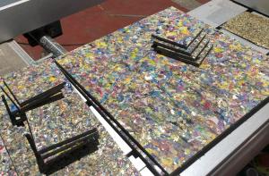Plastic board material can be cut freely to various sizes