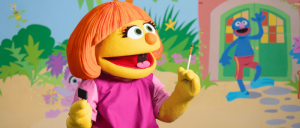 Beaches Resorts - Amazing Art with Julia, a four-year old female muppet from Sesame Street.