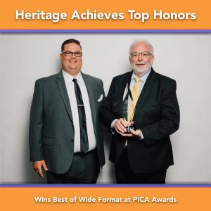 Heritage Accepts PICA 2024 Best of Wide Format Award