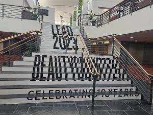 Beautycounter LEAD 2023 Experiential Stair Graphics