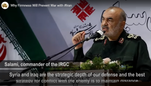 Commander of the Islamic Revolutionary Guards Corps (IRGC), Salami, emphasizes the regime’s strategy, stating, “Syria and Iraq constitute the strategic depth of our defense, and the optimal approach in conflict with the enemy is to maintain distance.”