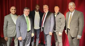 State and Town Officials together with Stickball Leaders and Devin McCourty