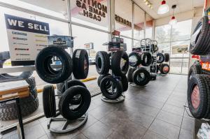 Big O Tires focuses on tires but also offers service work including brakes and brake flushes, fluid changes, work on suspension component as well as batteries, filter changes and steering inspection and repair.